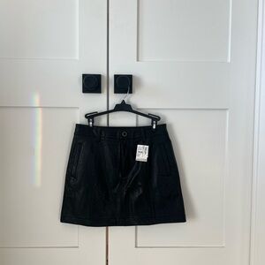 PAIGE Black Mini Skirt